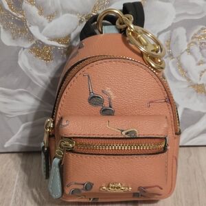 Coach Sunglasses Zip Backpack Coin Case Bag Charm F73476